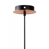 Retro Chic Copper & Black Metal Pendant Light
