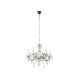 Translucent Round Arabesque Chandelier with Acrylic Details