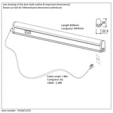 Kinny-LED Contemporary Rectangle White Under Cabinet Light Fixture