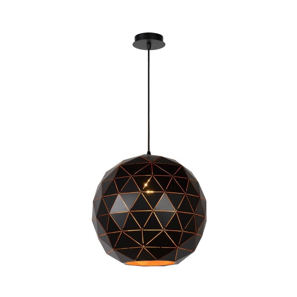 Sleek Modern Black Metal Pendant Lamp