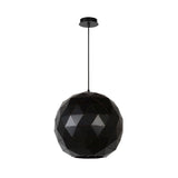 Sleek Modern Black Metal Pendant Lamp