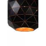 Sleek Modern Black Metal Pendant Lamp