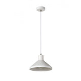 Contemporary Artisan Plaster Pendant Light in Black & White