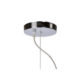 Noon Contemporary Aluminum Pendant Light in Satin Chrome Finish