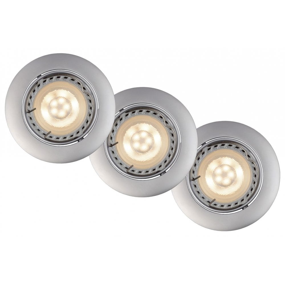 Sleek Round Grey Aluminum Recessed LED Spotlight
