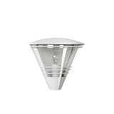 Livia Contemporary Semi-Circular White Aluminum Wall Sconce