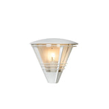 Livia Contemporary Semi-Circular White Aluminum Wall Sconce