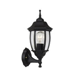Tireno Hexagonal Black Aluminum Wall Lantern Light