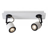 Contemporary LED Dual-Tone Rectangular Ceiling Spotlight in Black and White