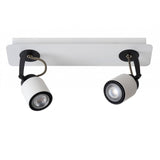 Contemporary LED Dual-Tone Rectangular Ceiling Spotlight in Black and White