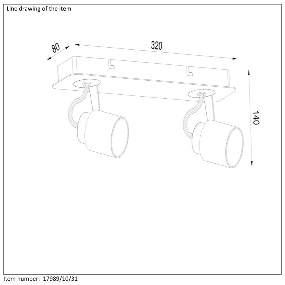 Contemporary LED Dual-Tone Rectangular Ceiling Spotlight in Black and White
