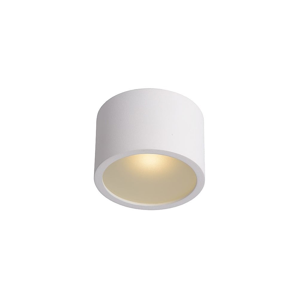 Lily Sleek White Aluminum Cylinder Ceiling Spotlight
