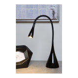 Sleek Black Modern LED Desk Lamp with Flexible Arm