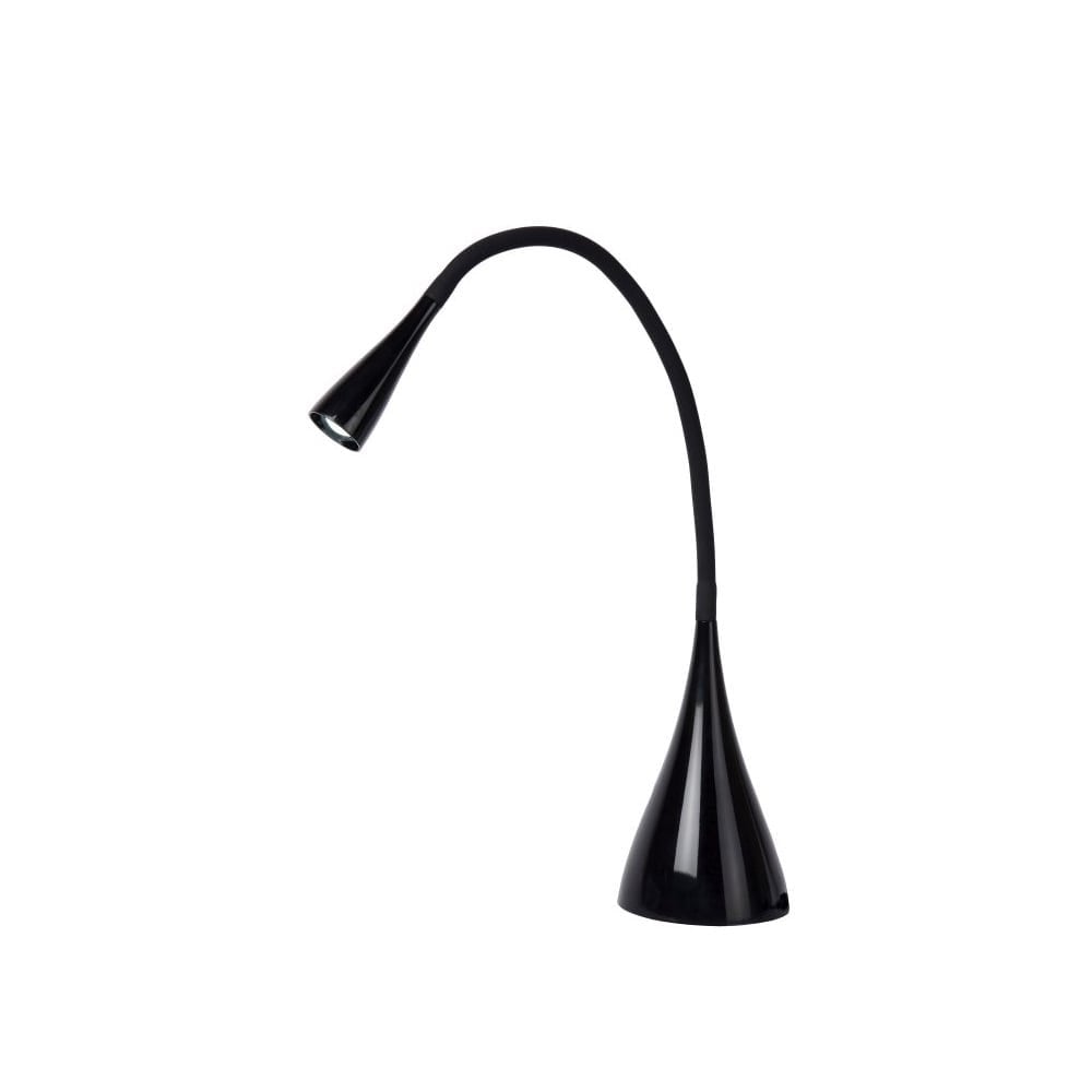 Sleek Black Modern LED Desk Lamp with Flexible Arm