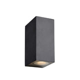 Zora-LED Contemporary Aluminum Black Rectangular Wall Light Fixture