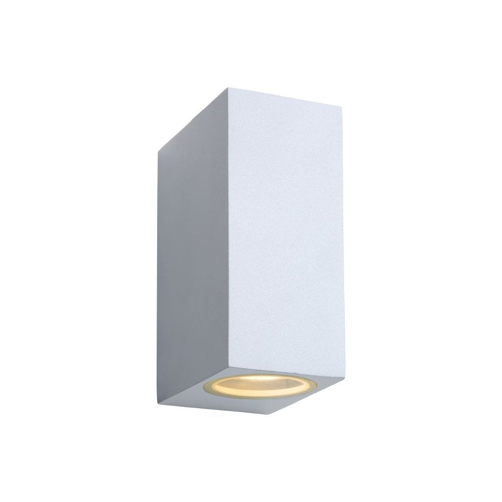Zora-LED Contemporary Rectangular White Aluminum Wall Light