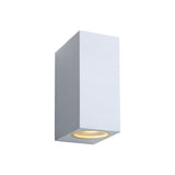 Zora-LED Contemporary Rectangular White Aluminum Wall Light