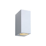 Zora-LED Contemporary Rectangular White Aluminum Wall Light