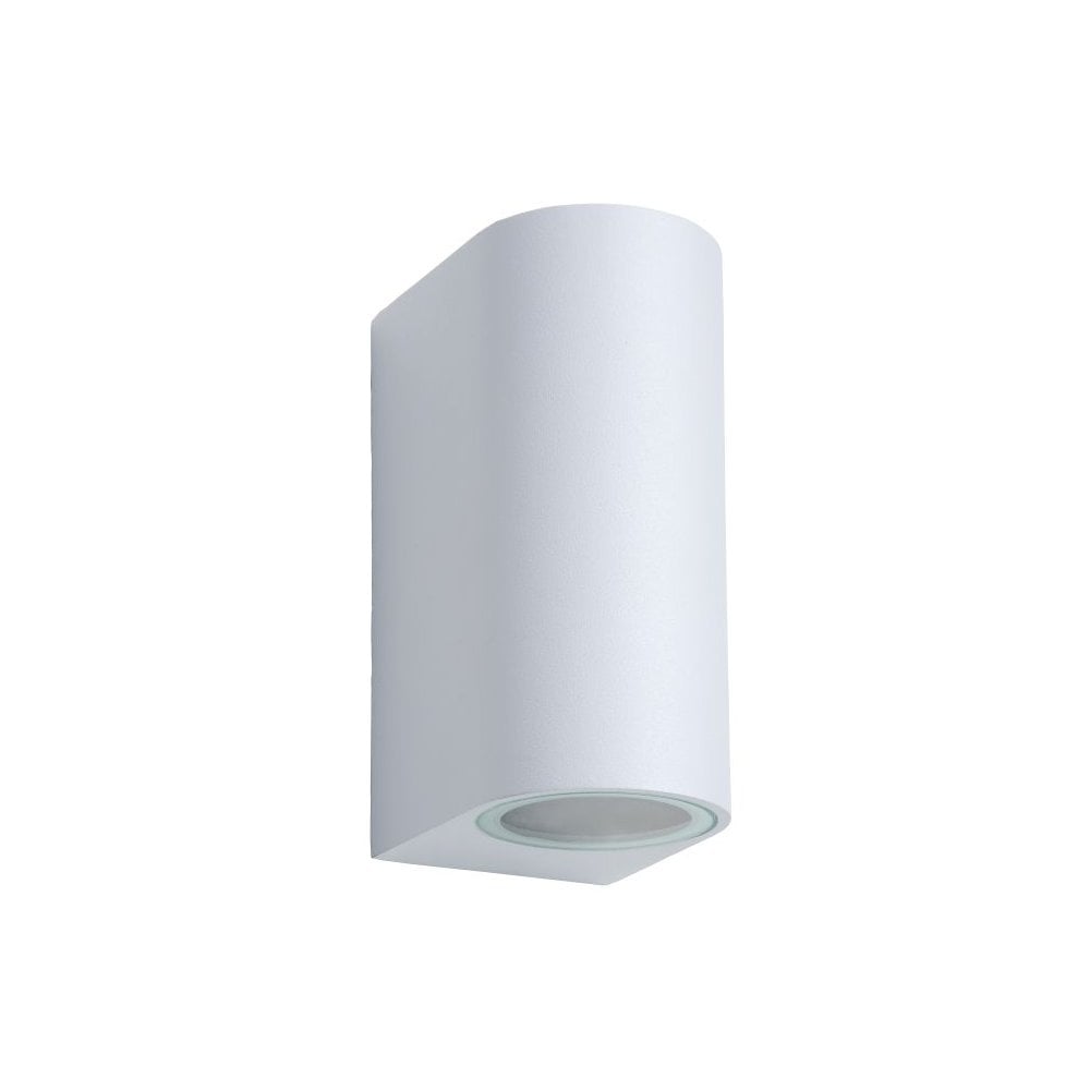 Zora-LED Contemporary Semi-Circle White Aluminum Wall Light