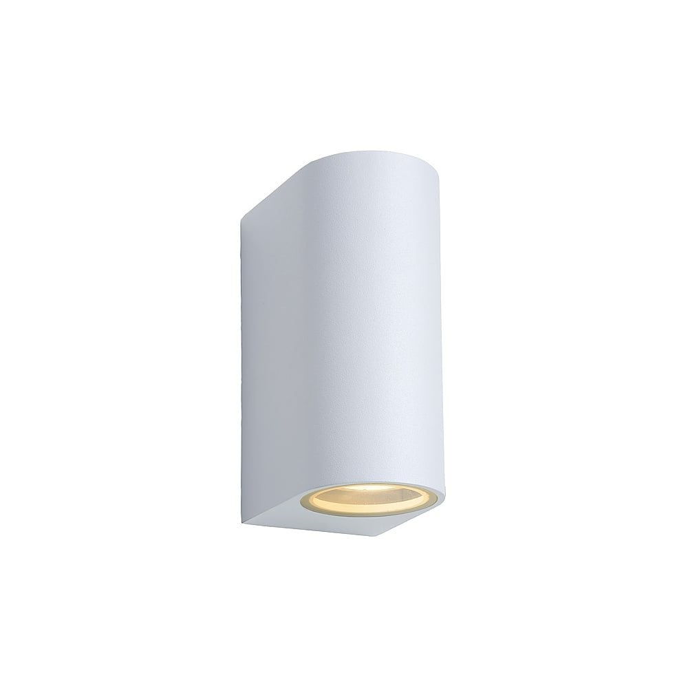 Zora-LED Contemporary Semi-Circle White Aluminum Wall Light
