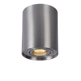 Sleek Satin Chrome Cylinder Ceiling Spotlight