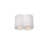 Sleek White Oval Aluminum Ceiling Spotlight Fixture