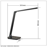 Vario LED Sleek Black Metal Desk Lamp