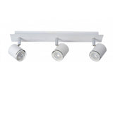 Rilou Contemporary White and Chrome Rectangular Ceiling Spotlight Fixture