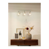 Rilou Contemporary White and Chrome Rectangular Ceiling Spotlight Fixture