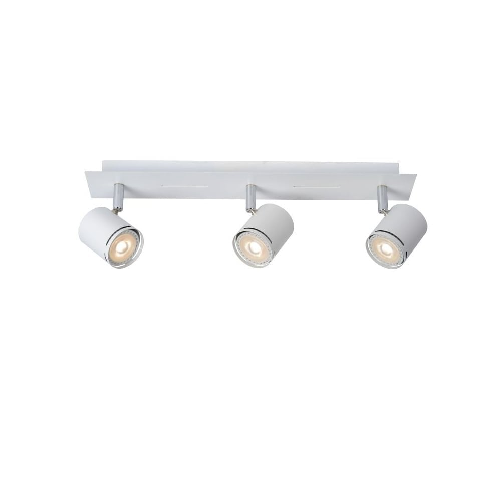 Rilou Contemporary White and Chrome Rectangular Ceiling Spotlight Fixture