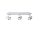 Rilou Contemporary White and Chrome Rectangular Ceiling Spotlight Fixture