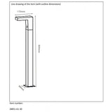 Texas Modern Rectangular Anthracite Aluminum Bollard Light with Motion Sensor