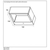 Anthracite Aluminum Modern Rectangle Wall Light