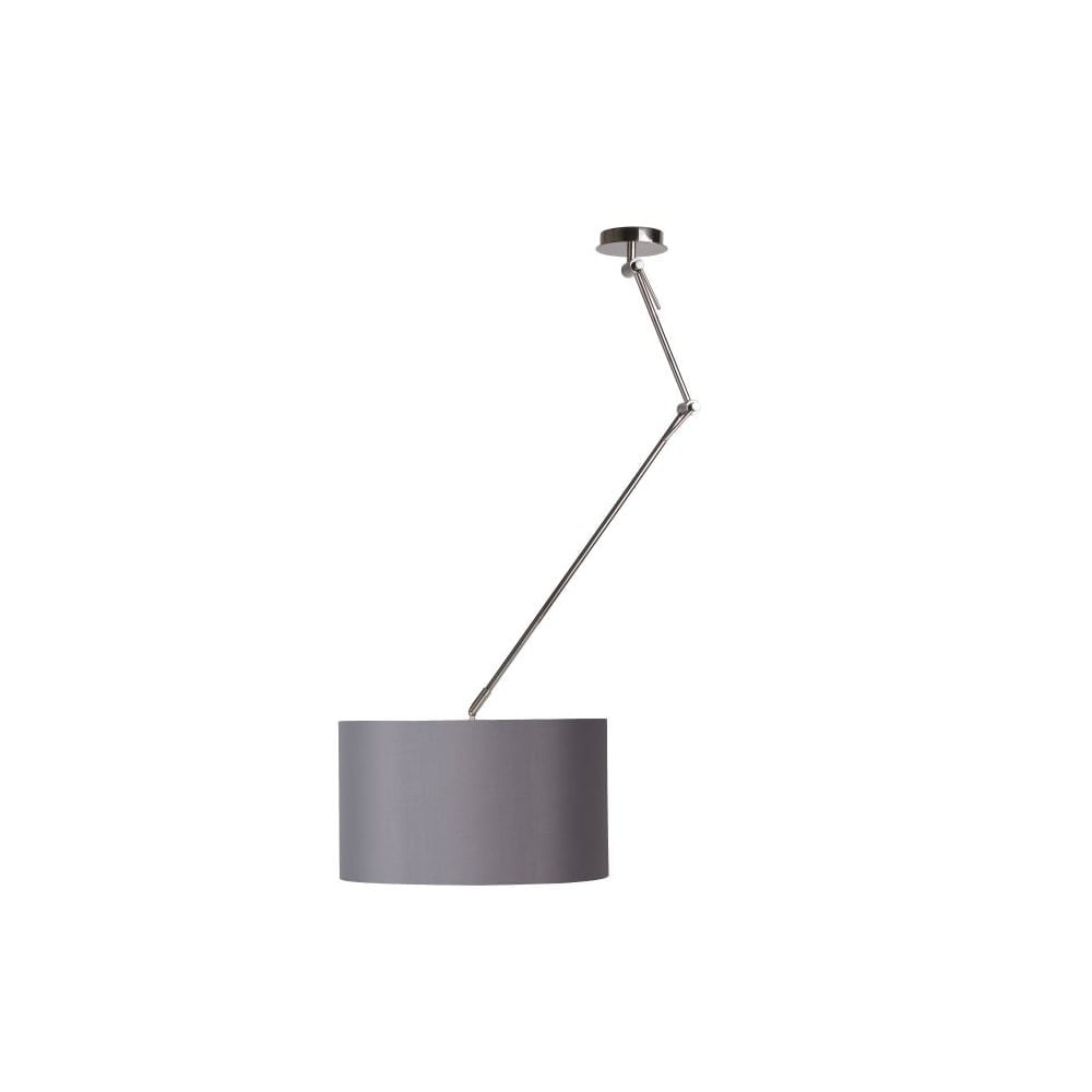 Eleni Contemporary Steel Grey Round Pendant Light