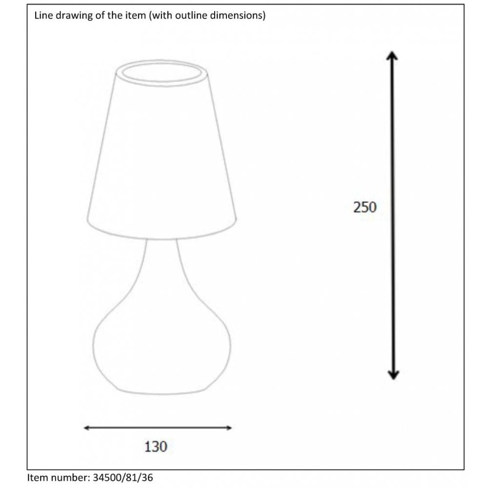 Retro Grey Isla Metal Table Lamp with Round Design