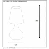 Retro Grey Isla Metal Table Lamp with Round Design