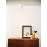 Contemporary White Plaster Cylinder Ceiling Spot Light