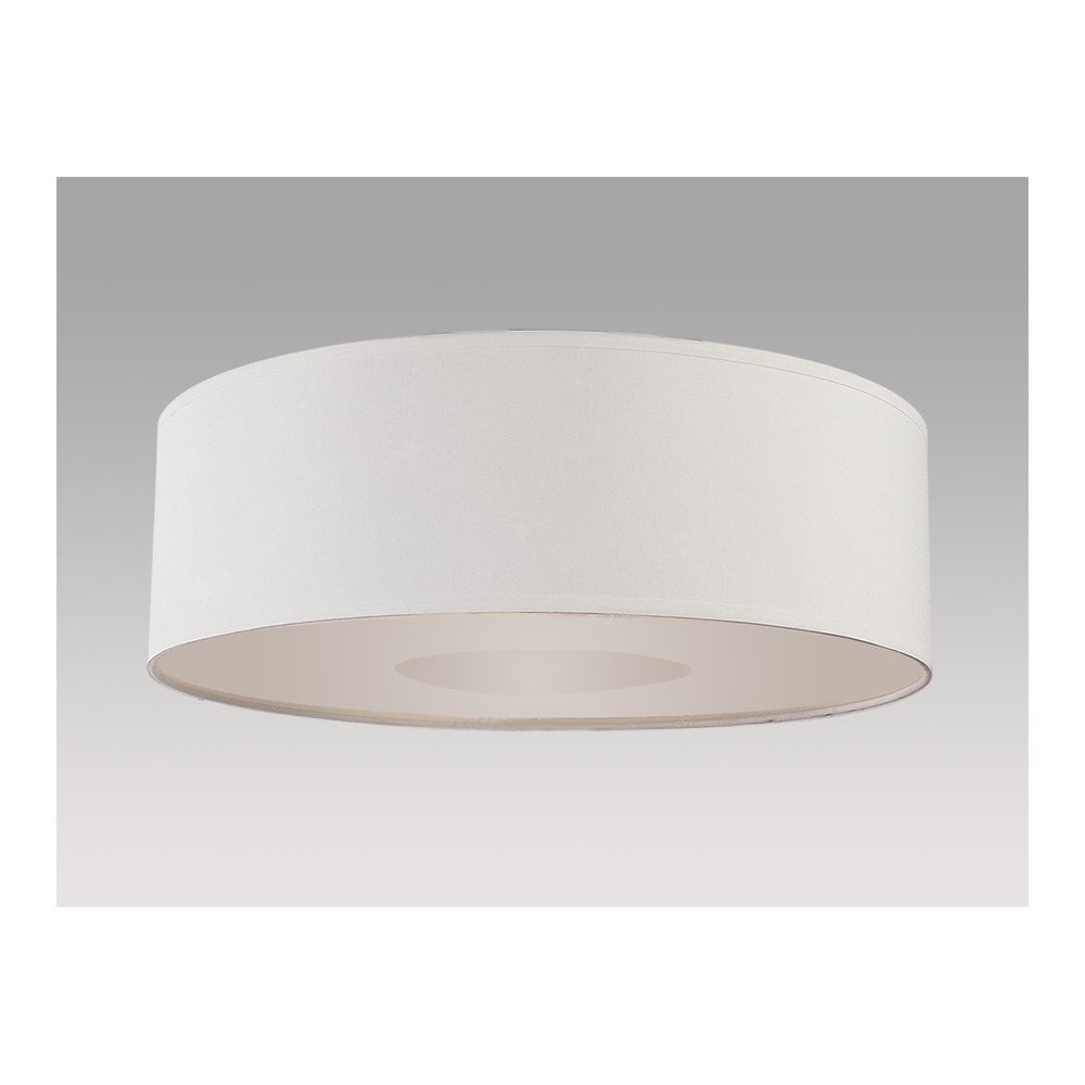 Elegant White Fabric Shade for Domo Lighting Collection