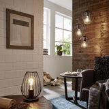 Modern Industrial Mini Cage Pendant Light