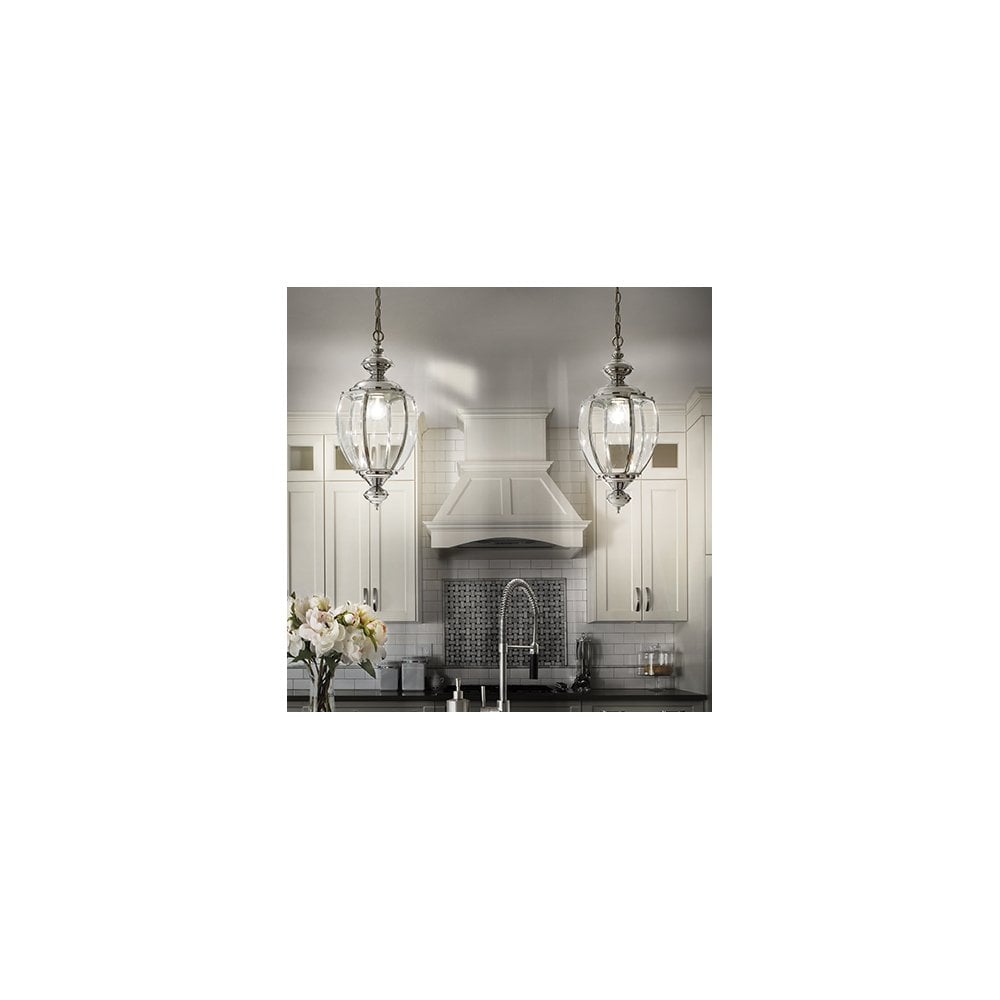 Elegant Chrome Pendant Lamp - Norma Collection