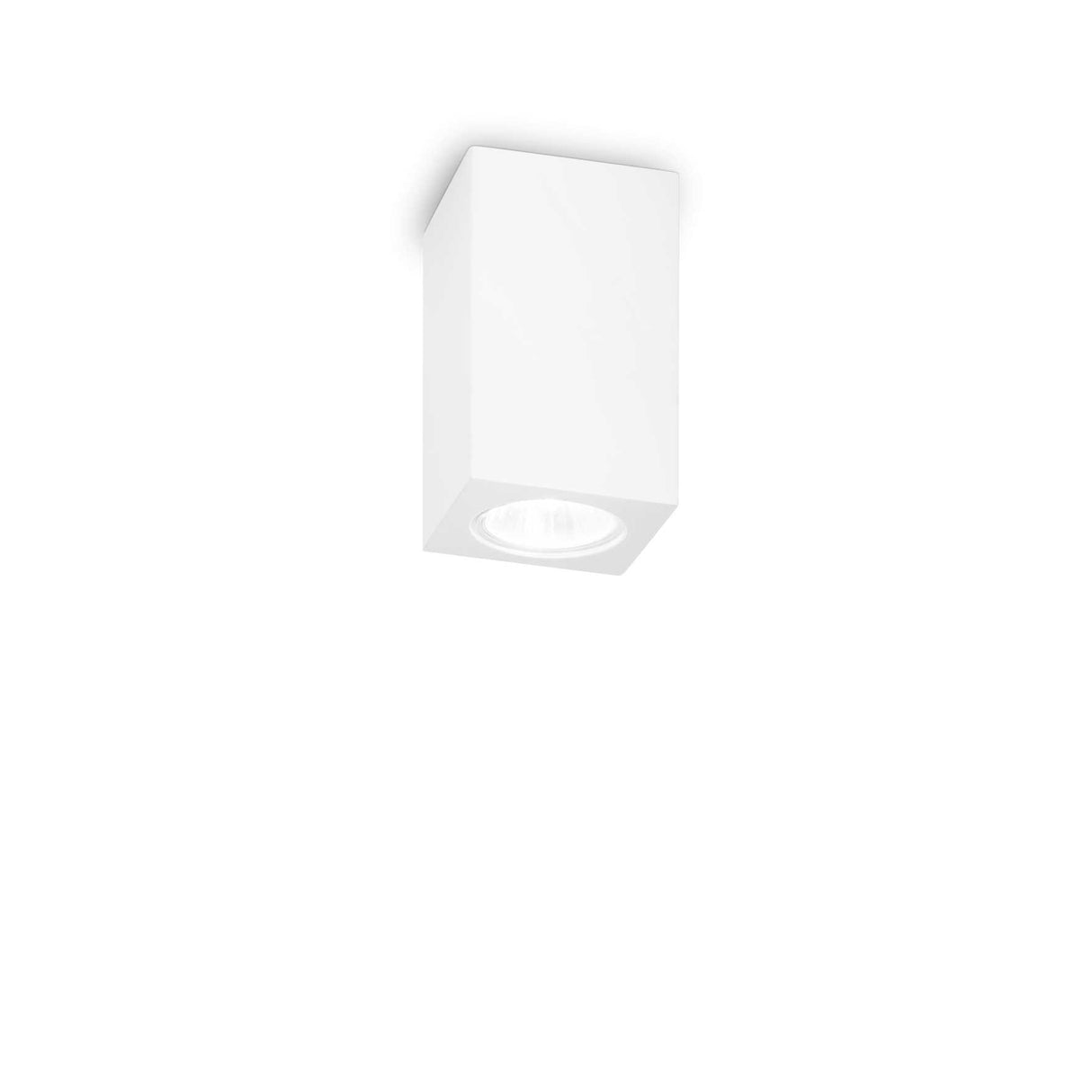 Sleek Square Ceiling Flush Light with Single Bulb