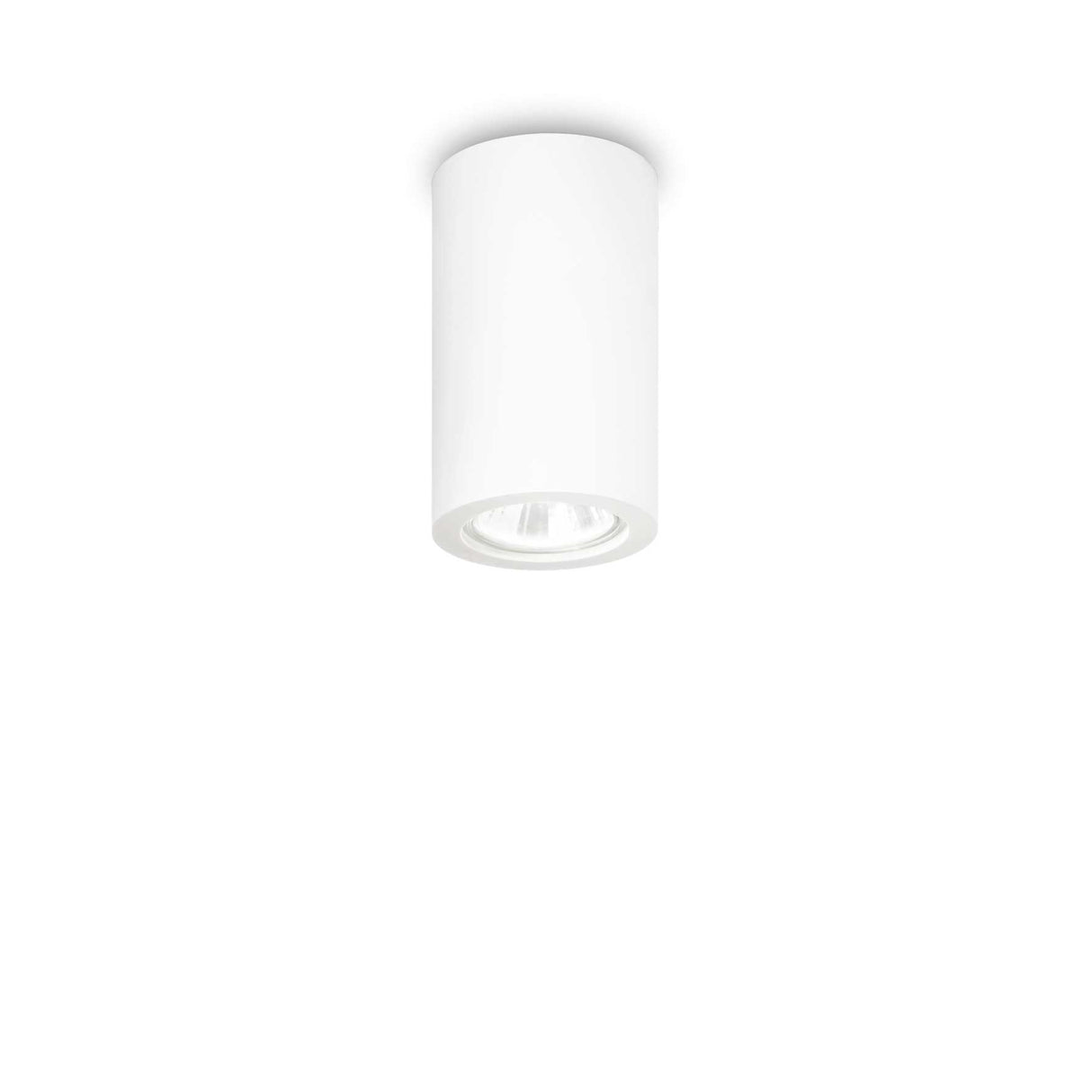 Round Tower Flush Mount Single Bulb Light
