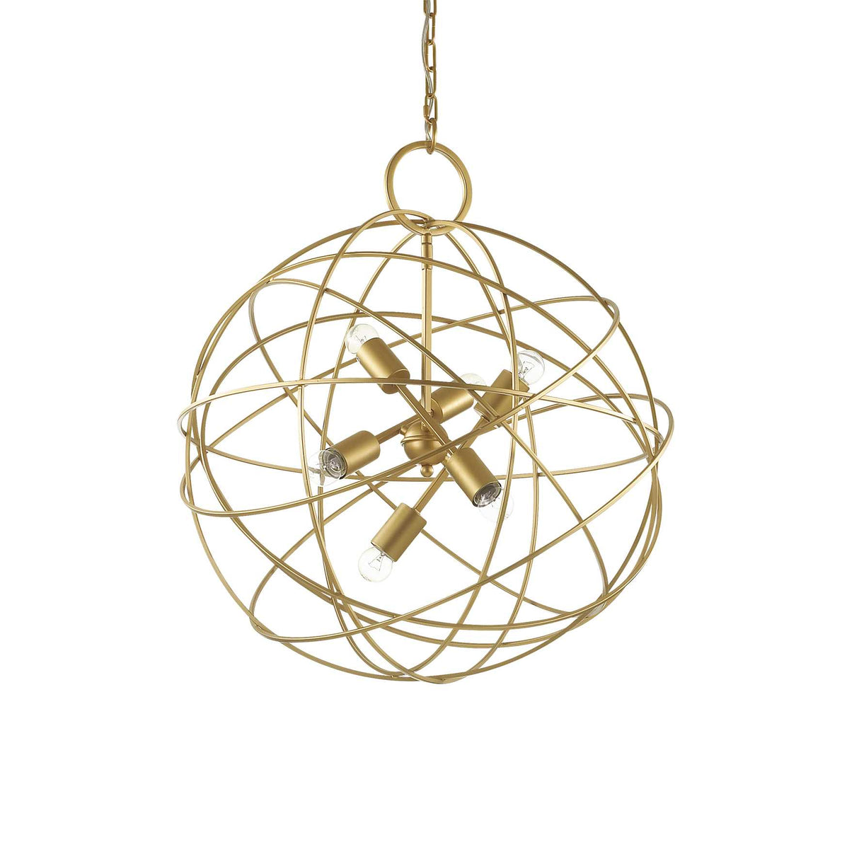Luminous Elegance: Six-Bulb Pendant Light Fixture
