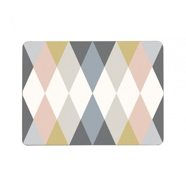 Cirque Set of 4 Placemats, Cork, Multi-Coloured