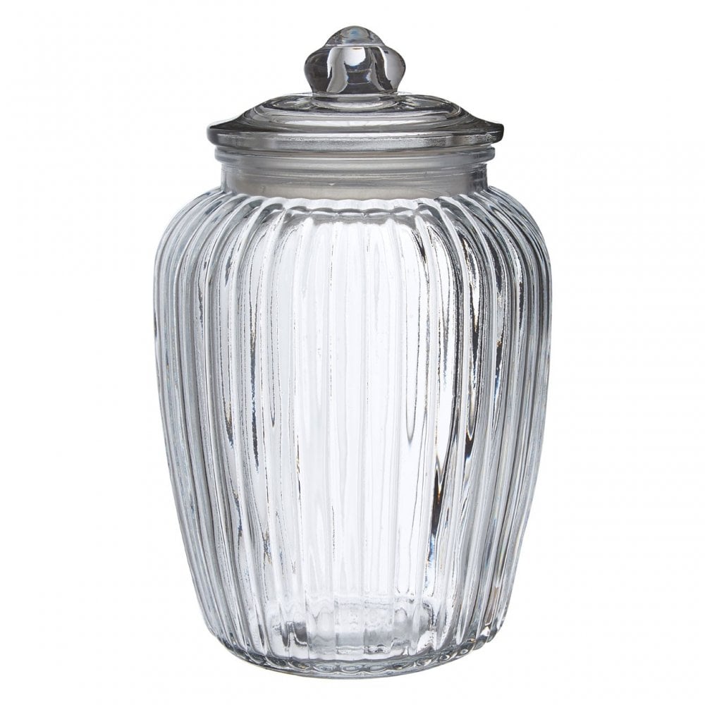Glass Storage Jar, Glass, Clear