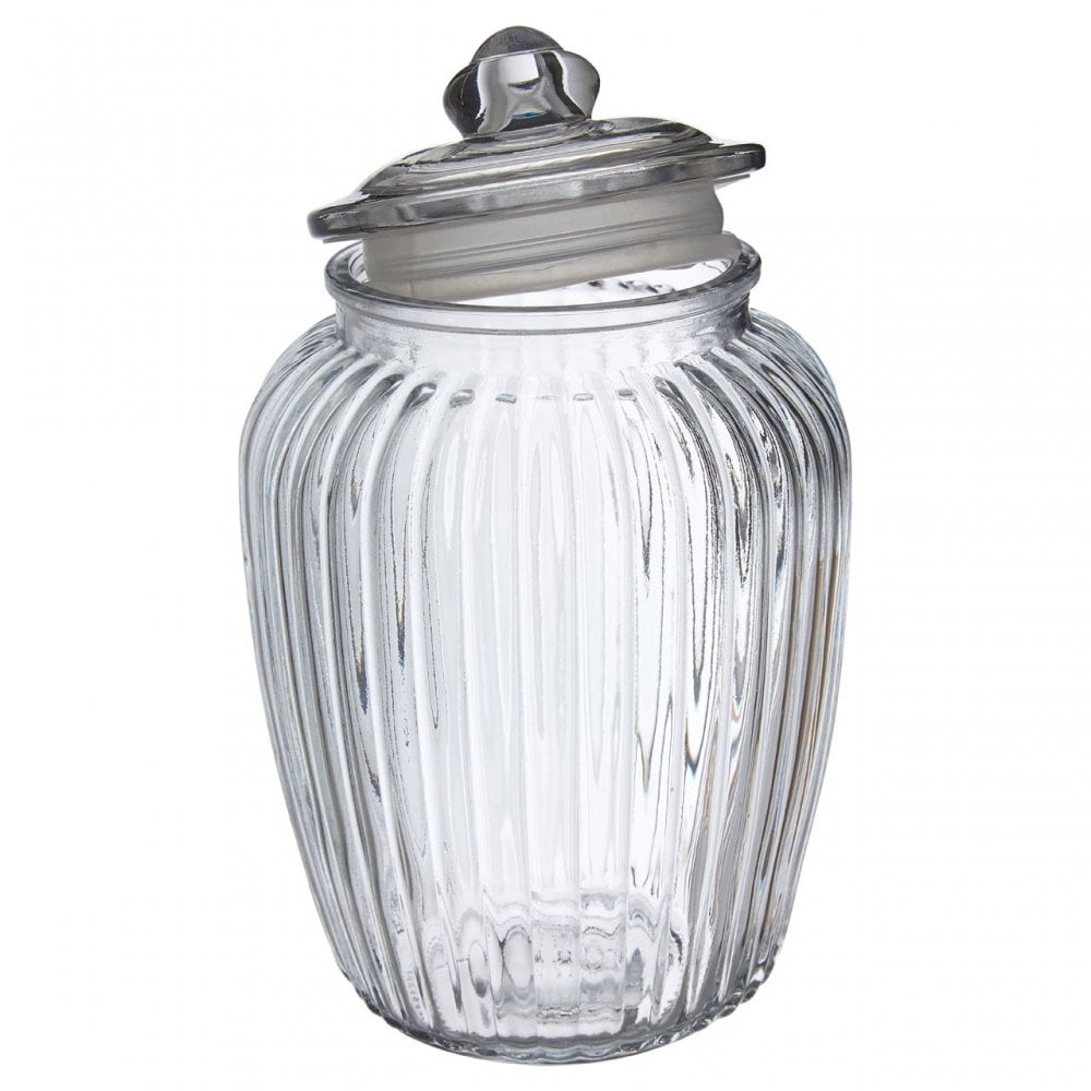 Glass Storage Jar, Glass, Clear