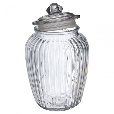 Glass Storage Jar, Glass, Clear