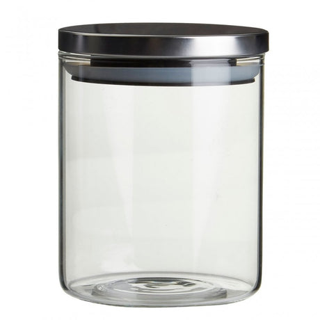 Freska 700Ml Storage Jar, Glass, Iron, Silicone, Clear