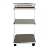Camperian Chrome Drinks Trolley, Stainless Steel, Glass, Silver