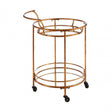 Hadley 2 Tier Serving Trolley, Mirrored Glass, Gold